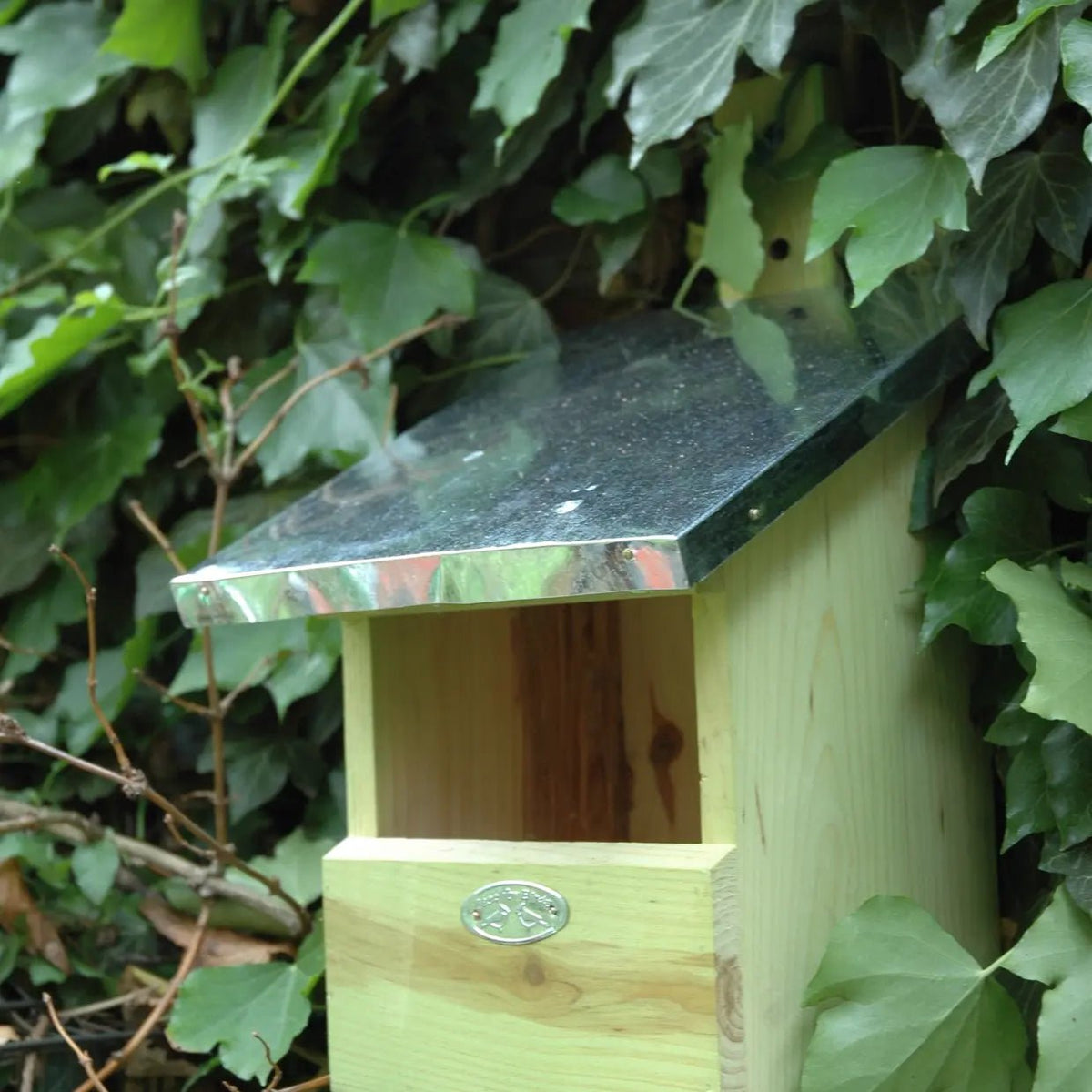 Nestkast roodborst van hout met persoonlijke gravure