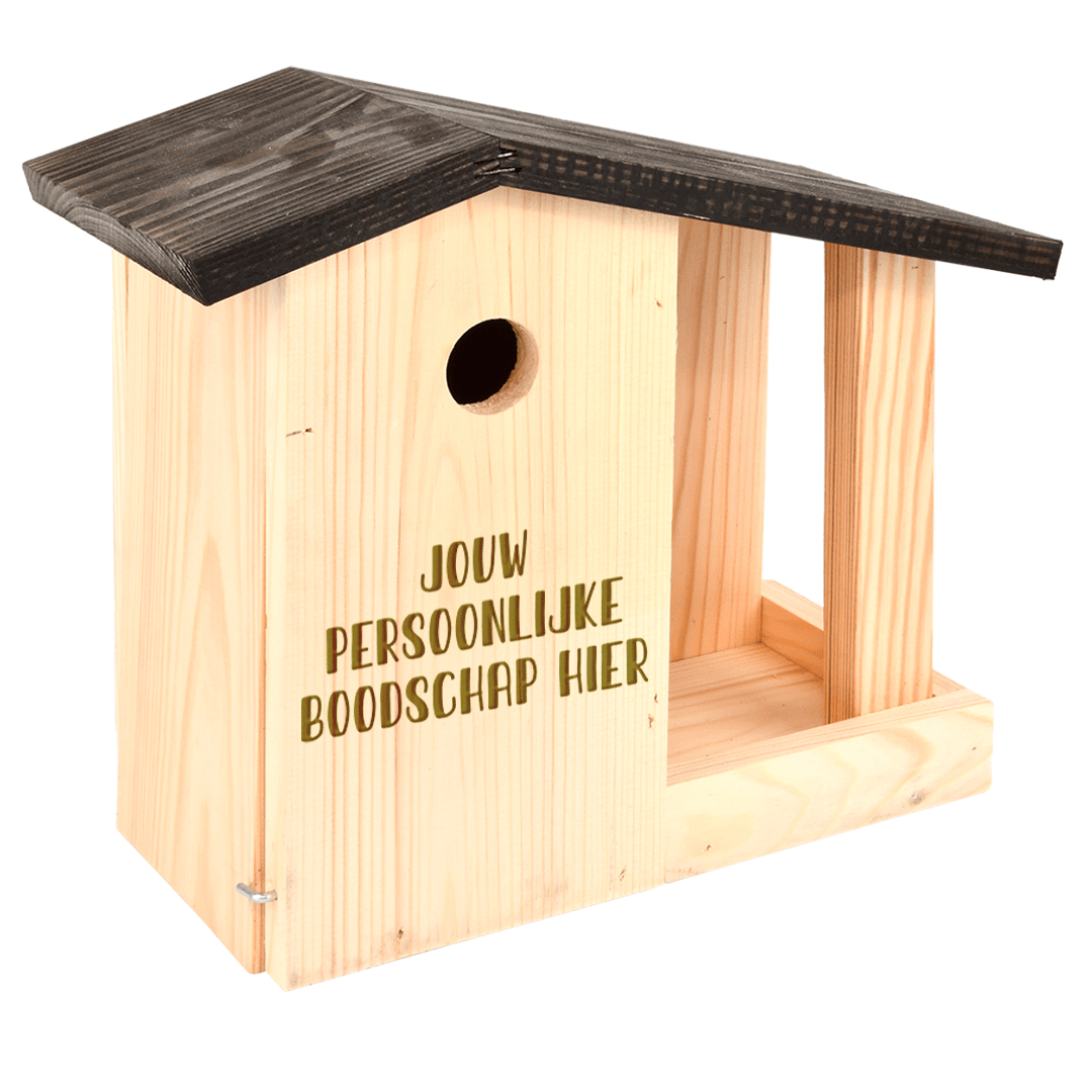 Gepersonaliseerde nestkast en voedertafel 2 in 1 - Creating adventure