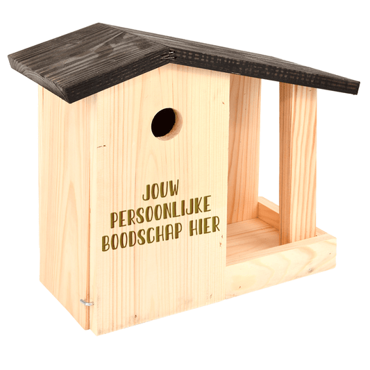 Gepersonaliseerde nestkast en voedertafel 2 in 1 - Creating adventure