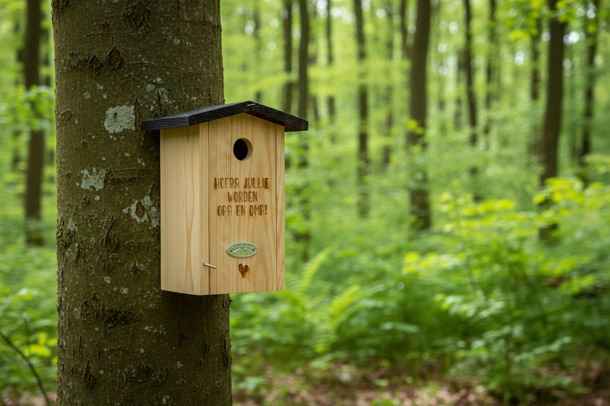 Gepersonaliseerde Nestkast Pimpelmees aan boom